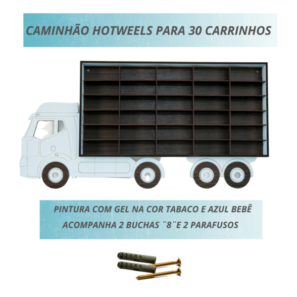 Estante Expositor ENGATE Porta Hotwheels 30 Carrinhos Mdf - Image 2