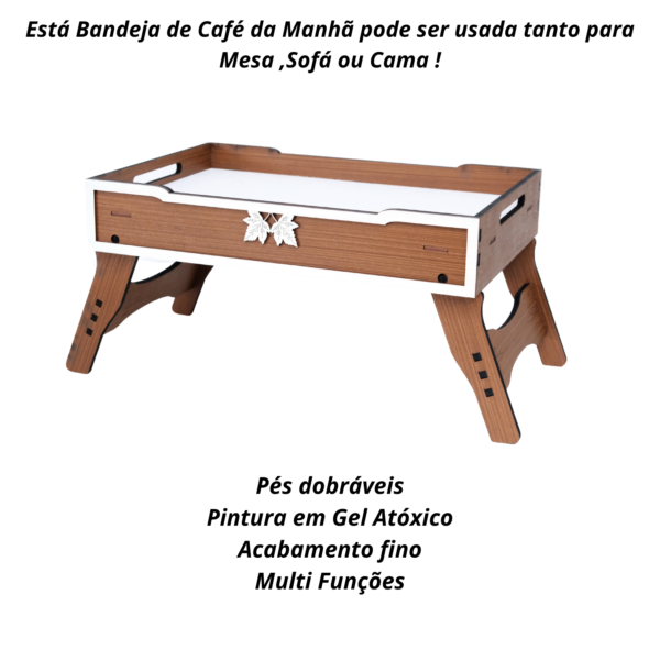 Bandeja Café Da Manhã Na Cama e sofá Pés dobráveis Retrátil - Image 3