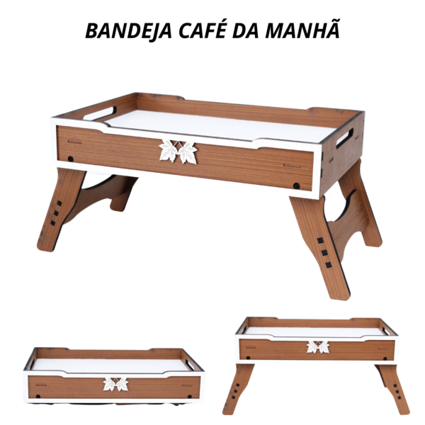 Bandeja Café Da Manhã Na Cama e sofá Pés dobráveis Retrátil - Imagem 4