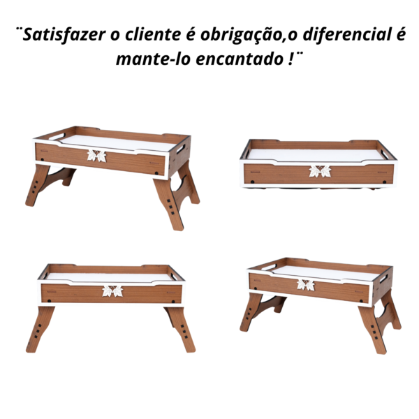 Bandeja Café Da Manhã Na Cama e sofá Pés dobráveis Retrátil - Image 5