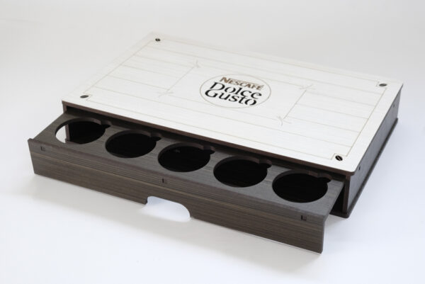 Caixa Porta Cápsulas Café Com Gaveta 31x20cm Dolce Gusto