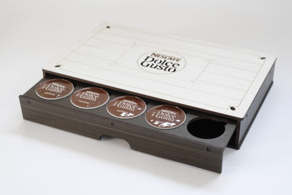 Caixa Porta Cápsulas Café Com Gaveta 31x20cm Dolce Gusto - Image 2