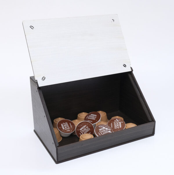 Caixa Porta Cápsulas café Dolce Gusto Tampa e Grade Tabaco - Image 4