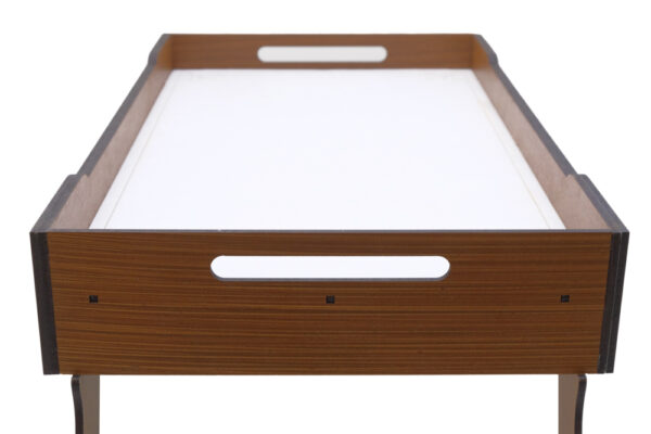 Bandeja Mesa De Cama Com Pés retráteis Para Refeições E Café Da Manhã-Cor Caramelo - Image 6