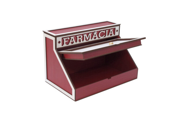 Caixa de Remédio Multi Funções - Cor Branca e Vermelha - Image 2