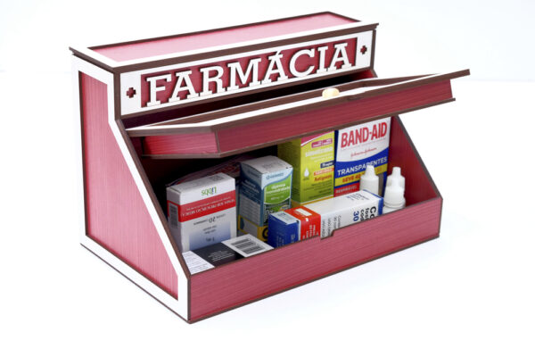 Caixa de Remédio Multi Funções - Cor Branca e Vermelha - Image 7