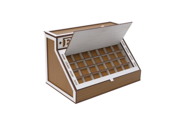 Caixa de Remédio Multi Funções - Cor Caramelo e Branca - Image 4