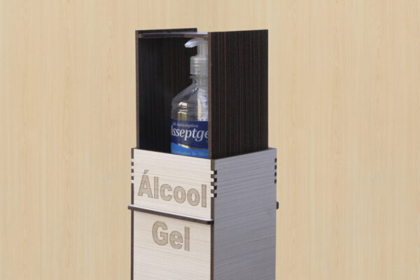 Totem Display Suporte Para Álcool Gel acionamento Pedal - Image 3