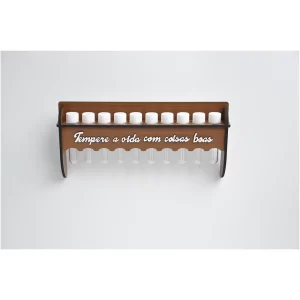Porta Temperos "Tempere A Vida Com Coisas Boas" - Caramelo